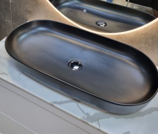 Раковина-чаша CeramaLux 78327-1MB черная 61 см